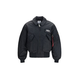 ALPHA INDUSTRIES Schwarzer Bomber aus Polyester