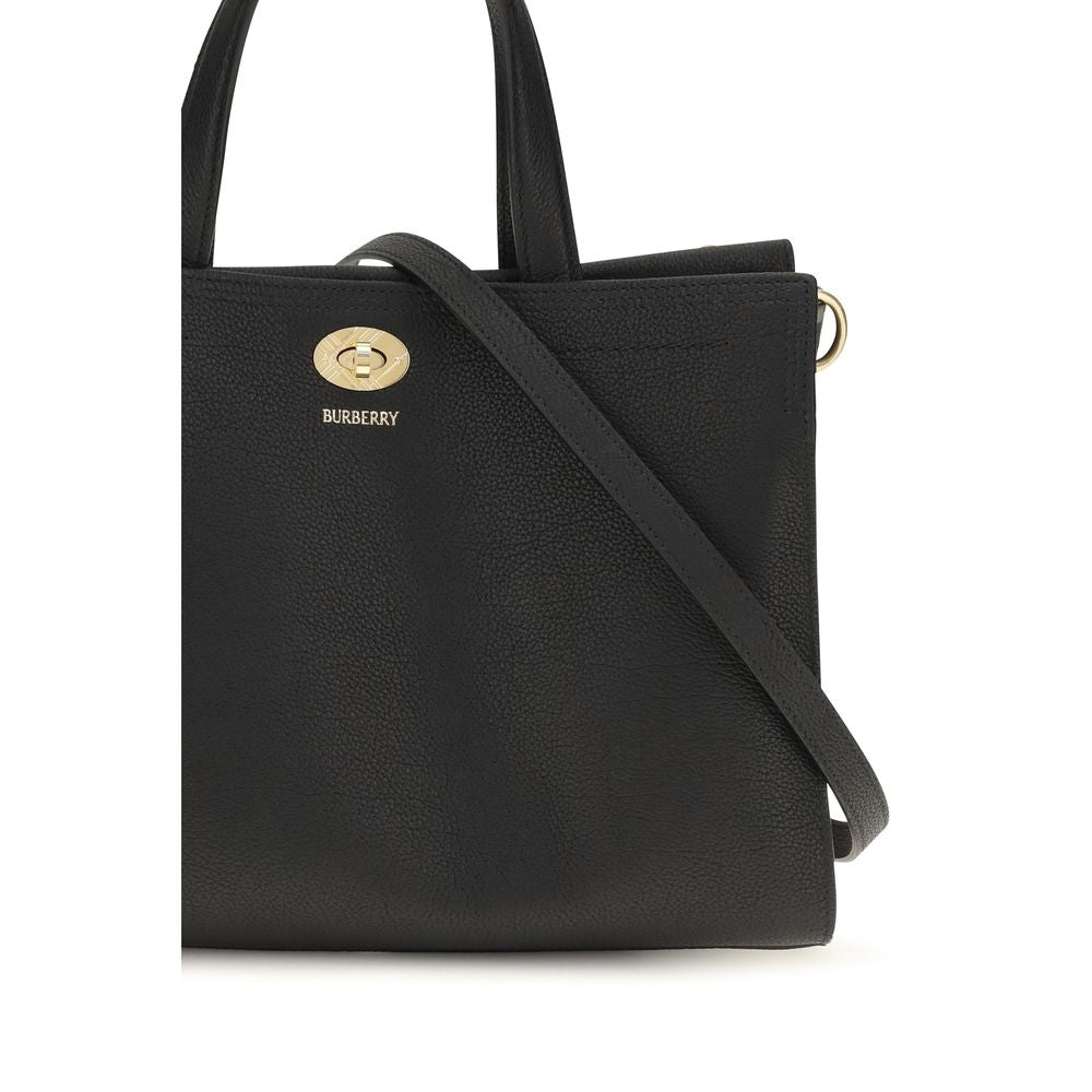 Burberry Schwarze Baumwoll-Handtasche