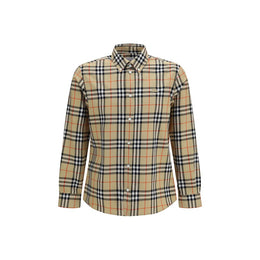 Burberry Beige Cotton Pattern Shirt