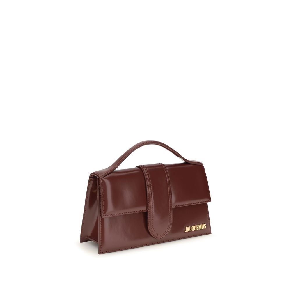 Jacquemus Schultertasche Bos Taurus aus bordeauxrotem Kalbsleder
