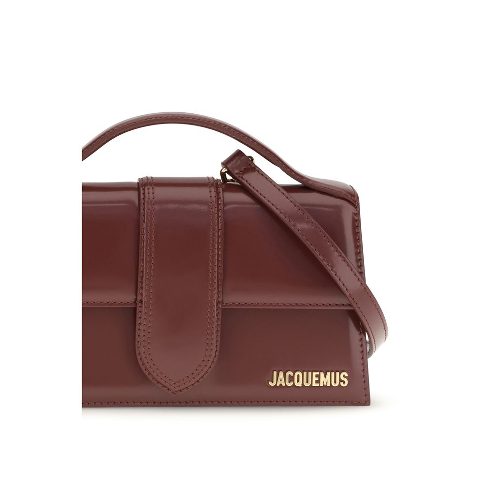 Jacquemus Schultertasche Bos Taurus aus bordeauxrotem Kalbsleder