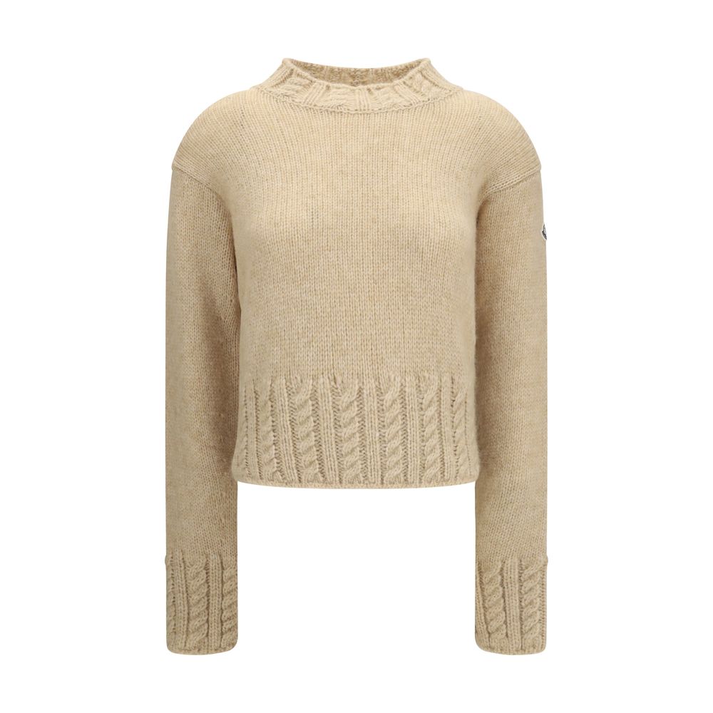 Moncler Beige Alpaka Vicugna Pacos Rollkragenpullover