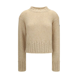 Moncler Beige Alpaka Vicugna Pacos Rollkragenpullover