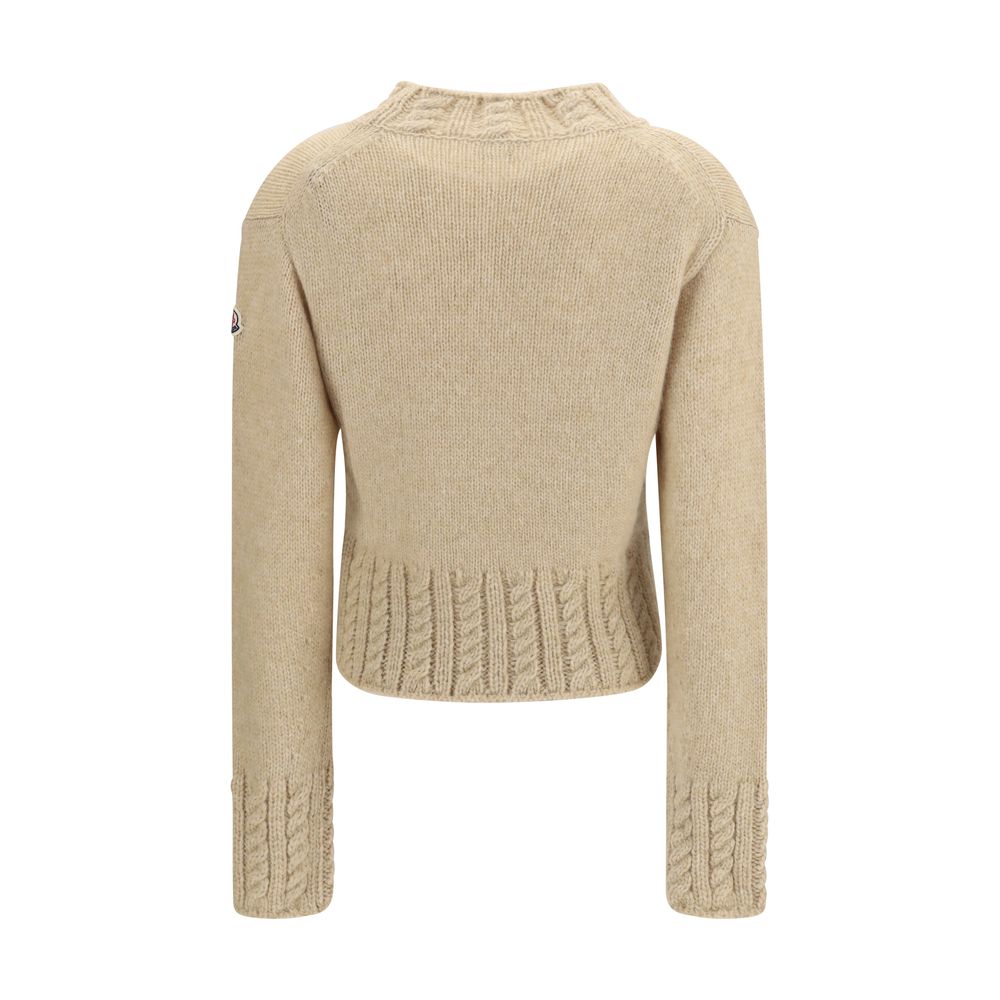 Moncler Beige Alpaka Vicugna Pacos Rollkragenpullover