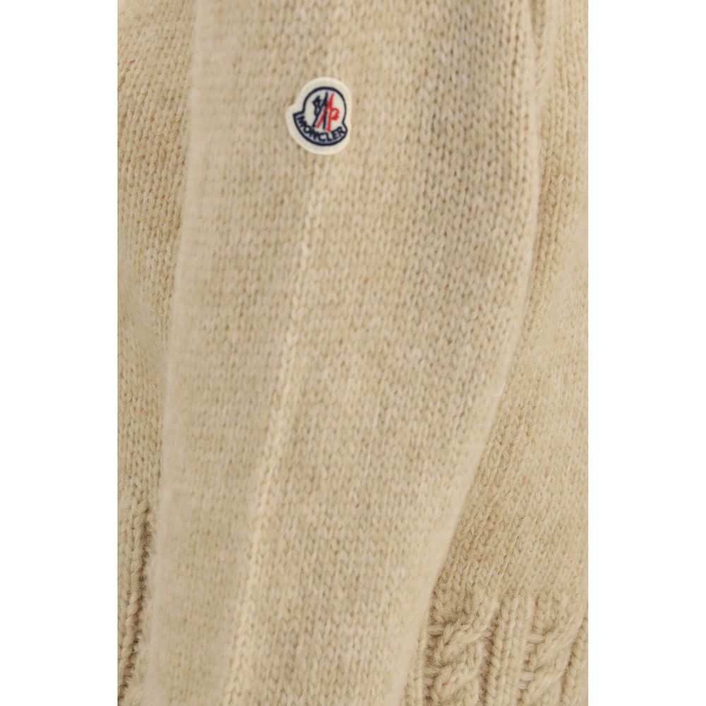 Moncler Beige Alpaka Vicugna Pacos Rollkragenpullover