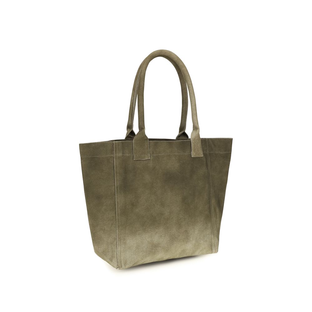 Isabel Marant Zweifarbige Schultertasche aus Baumwolle