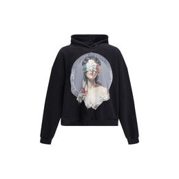 PDF Channel Schwarzer Baumwoll-Sweatshirt