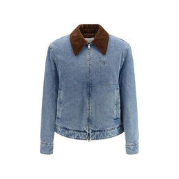 Ami Paris Blaue Jeansjacke aus Baumwolle