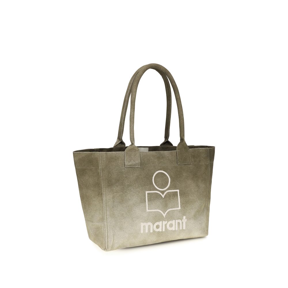 Isabel Marant Zweifarbige Schultertasche aus Baumwolle