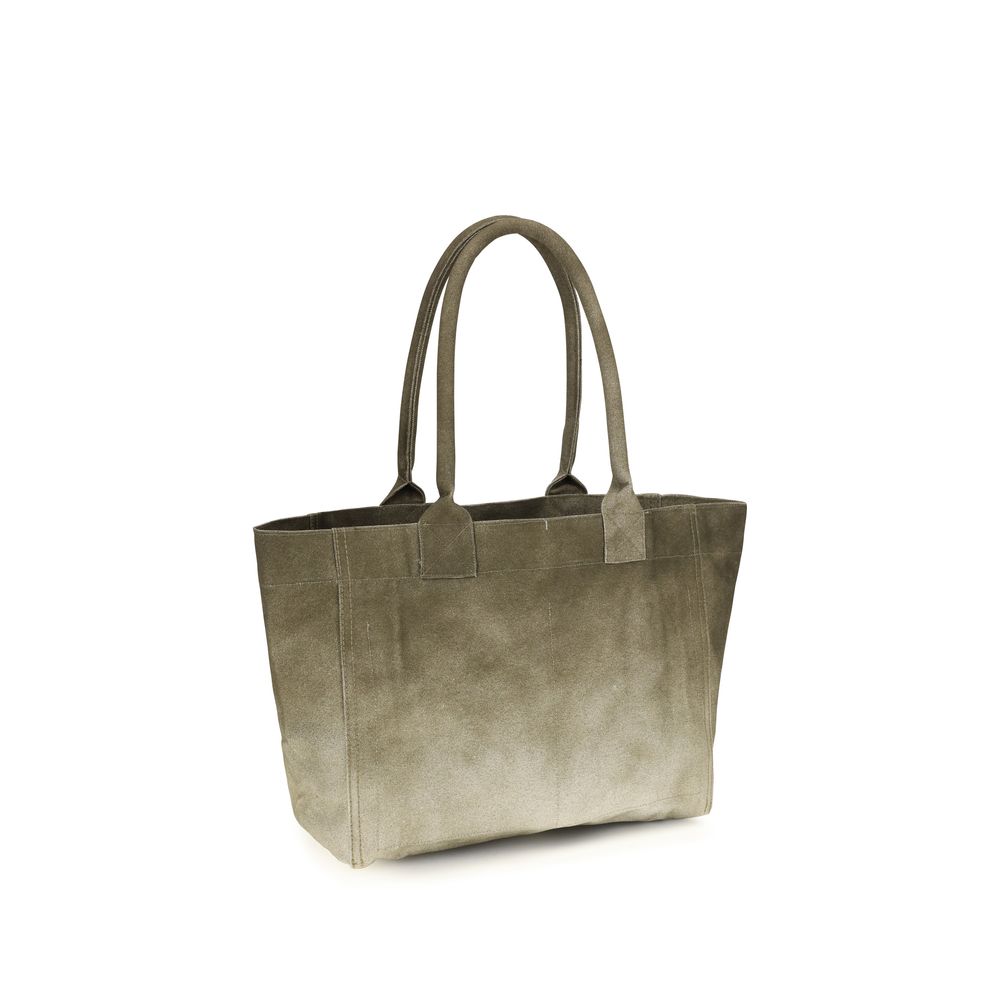 Isabel Marant Zweifarbige Schultertasche aus Baumwolle
