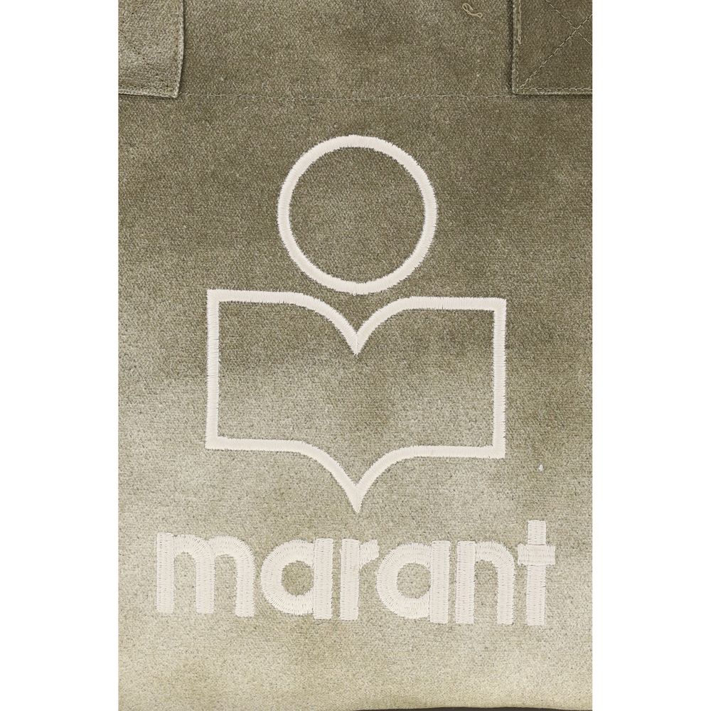 Isabel Marant Zweifarbige Schultertasche aus Baumwolle