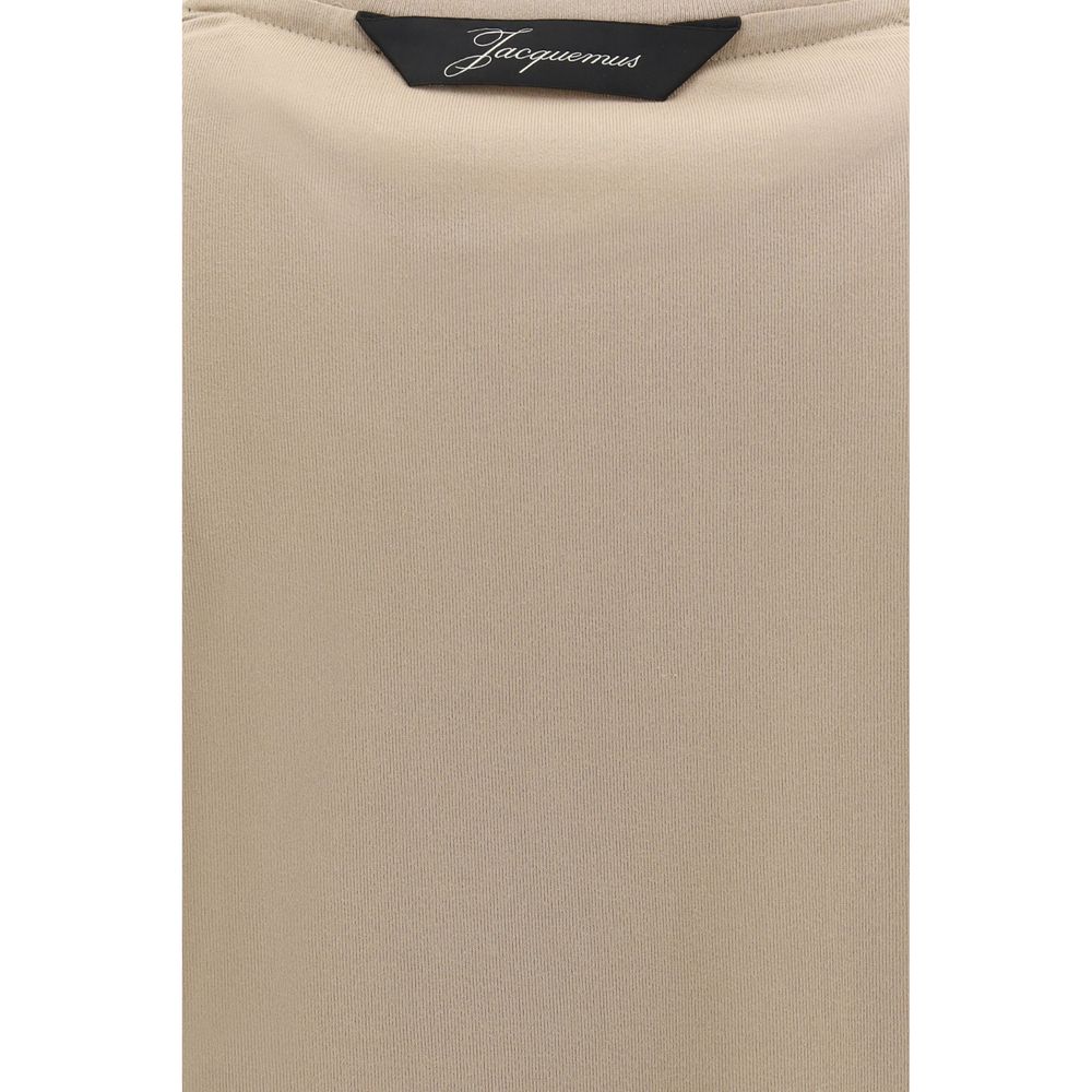 Jacquemus Beige Paper Langarm-T-Shirt
