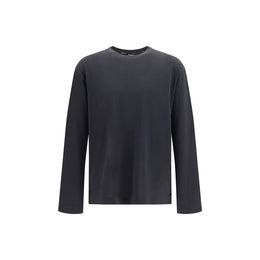 Jacquemus Schwarzes Langarm-T-Shirt aus Paper-Jersey