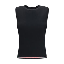 Thom Browne Ärmelloses T-Shirt aus schwarzer Wolle Oves Aries