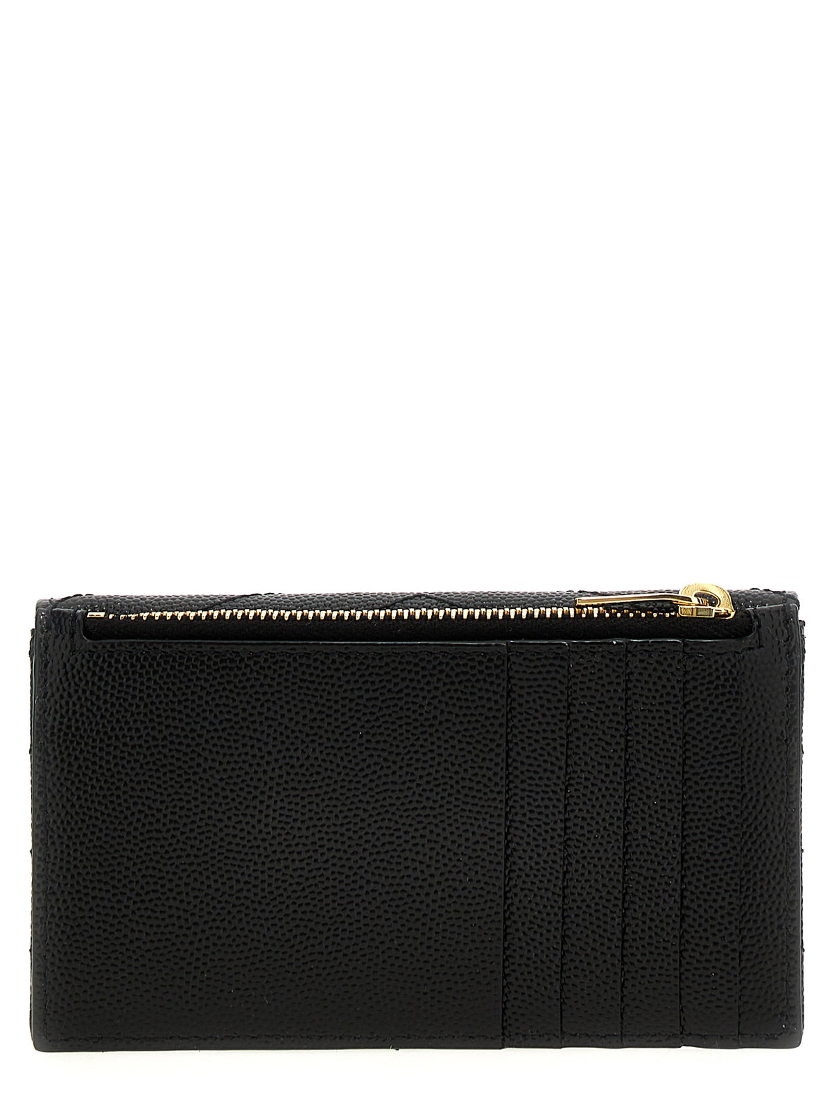 Saint Laurent Schwarzer Kalbsleder-Kartenetui