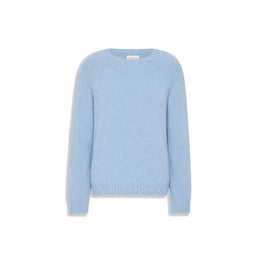 Max Mara Blaues Sweatshirt aus Alpakaleder