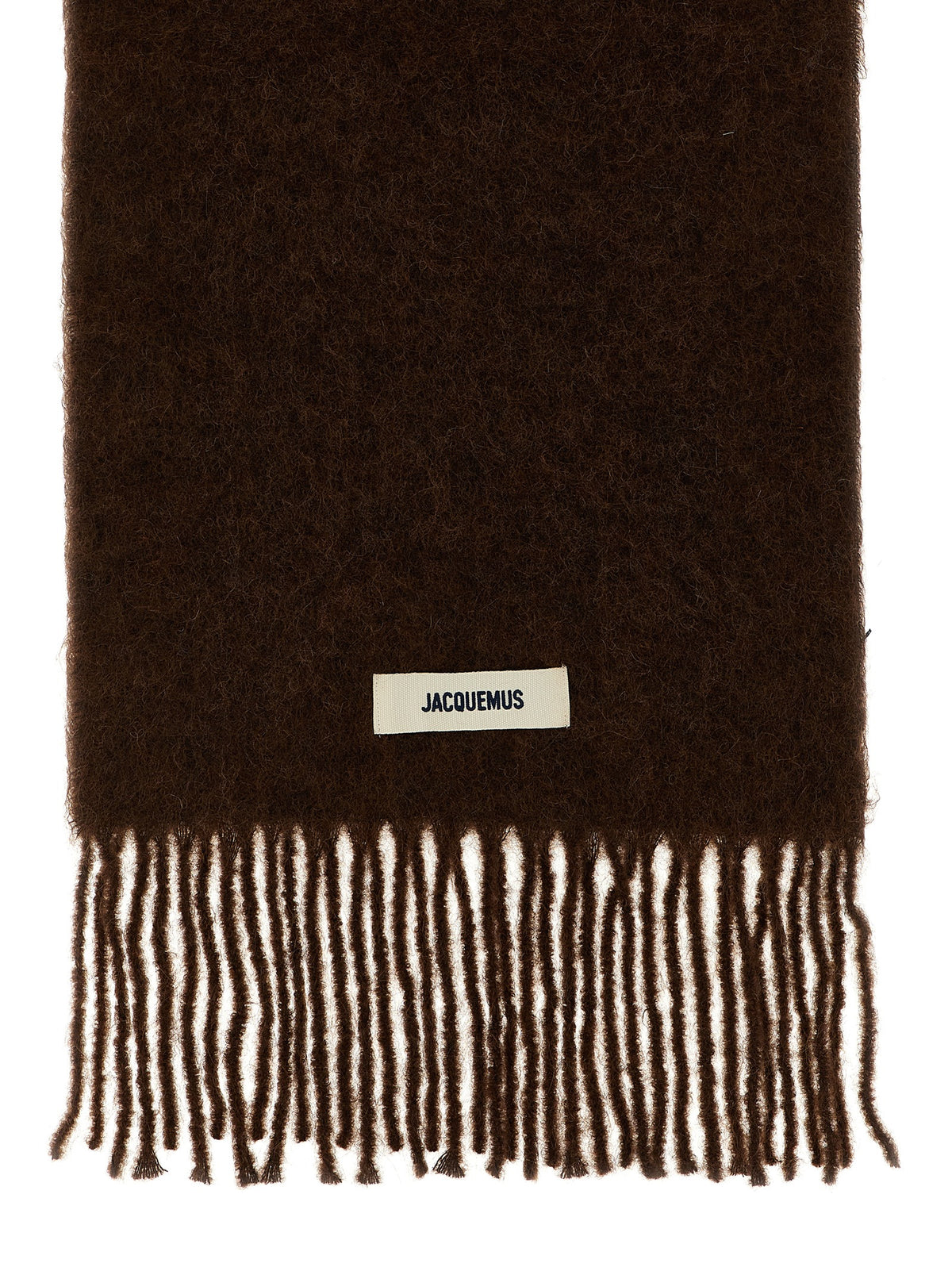 Jacquemus Brauner Alpaka-Leder-Foulard