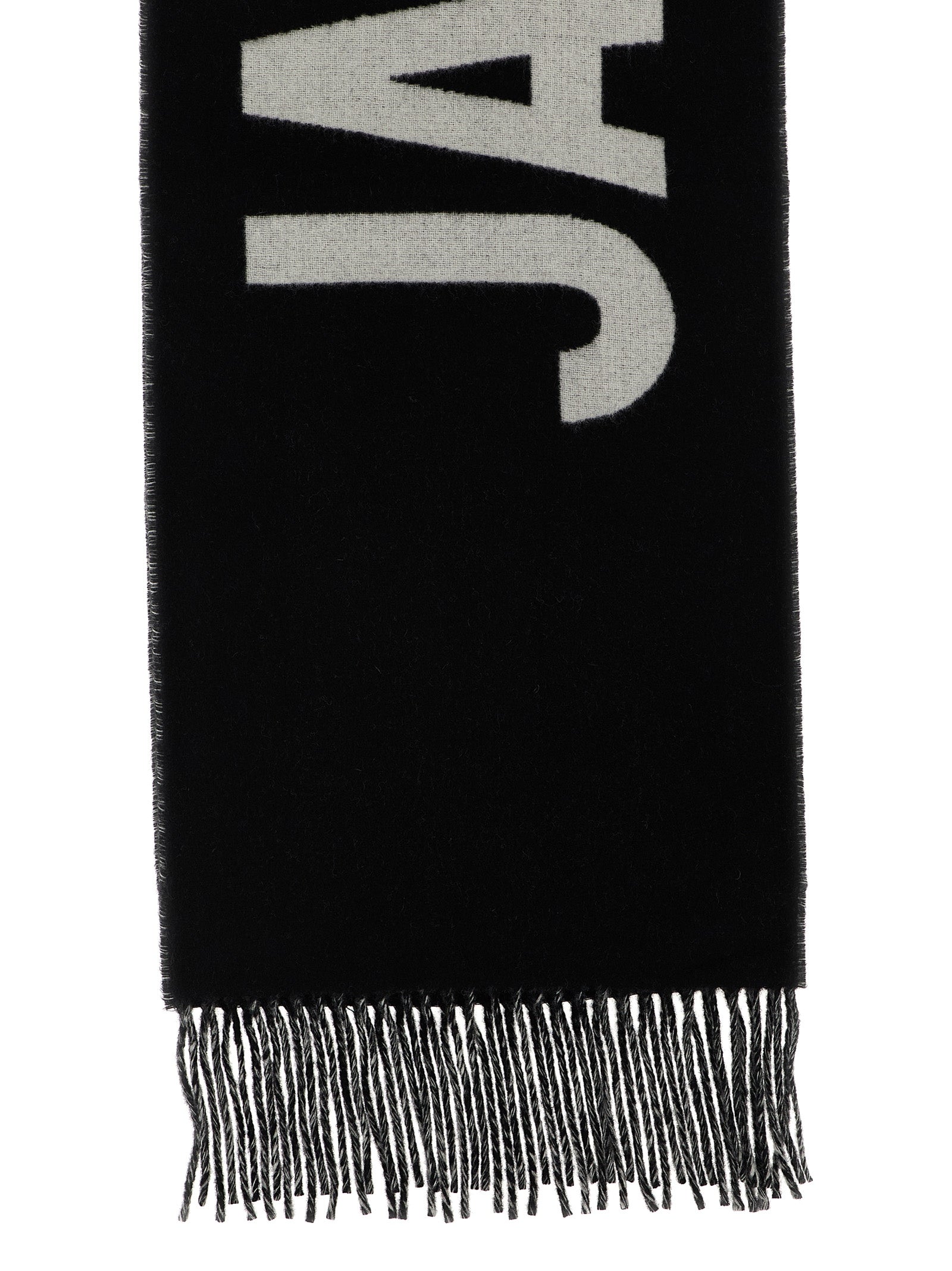 Jacquemus Schwarzer Woll-Foulard