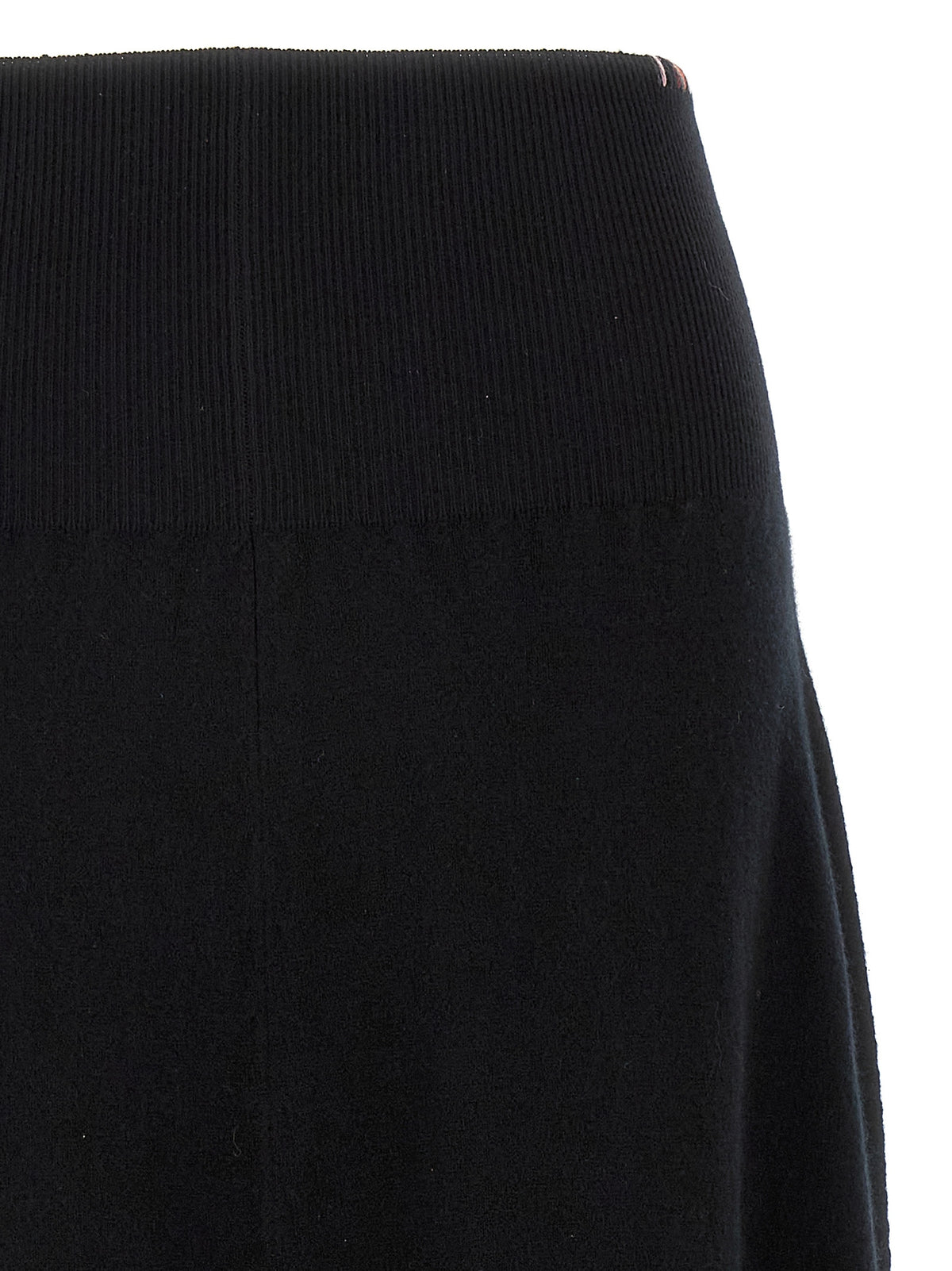 Extreme Cashmere Schwarzer Kaschmir-Midirock