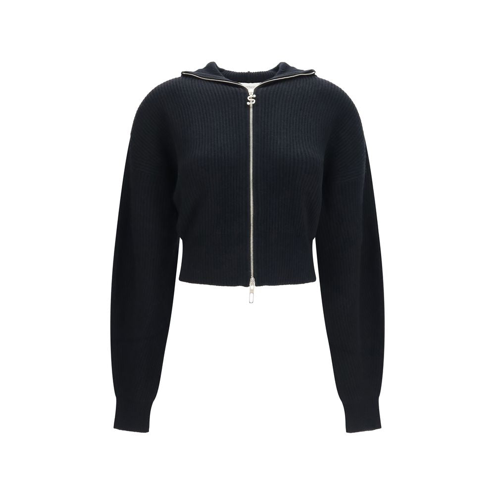 Max Mara Strickjacke aus schwarzer Wolle Oves Aries
