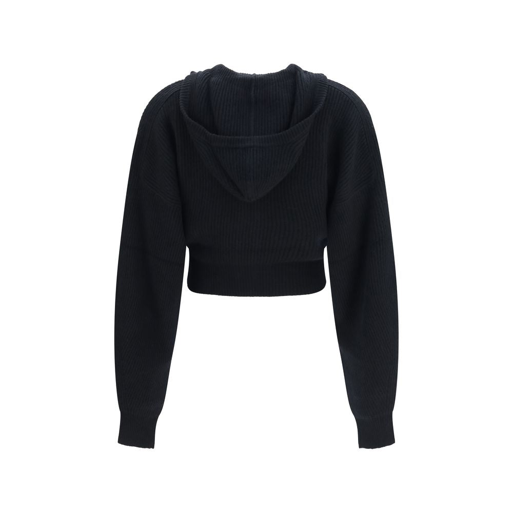 Max Mara Strickjacke aus schwarzer Wolle Oves Aries