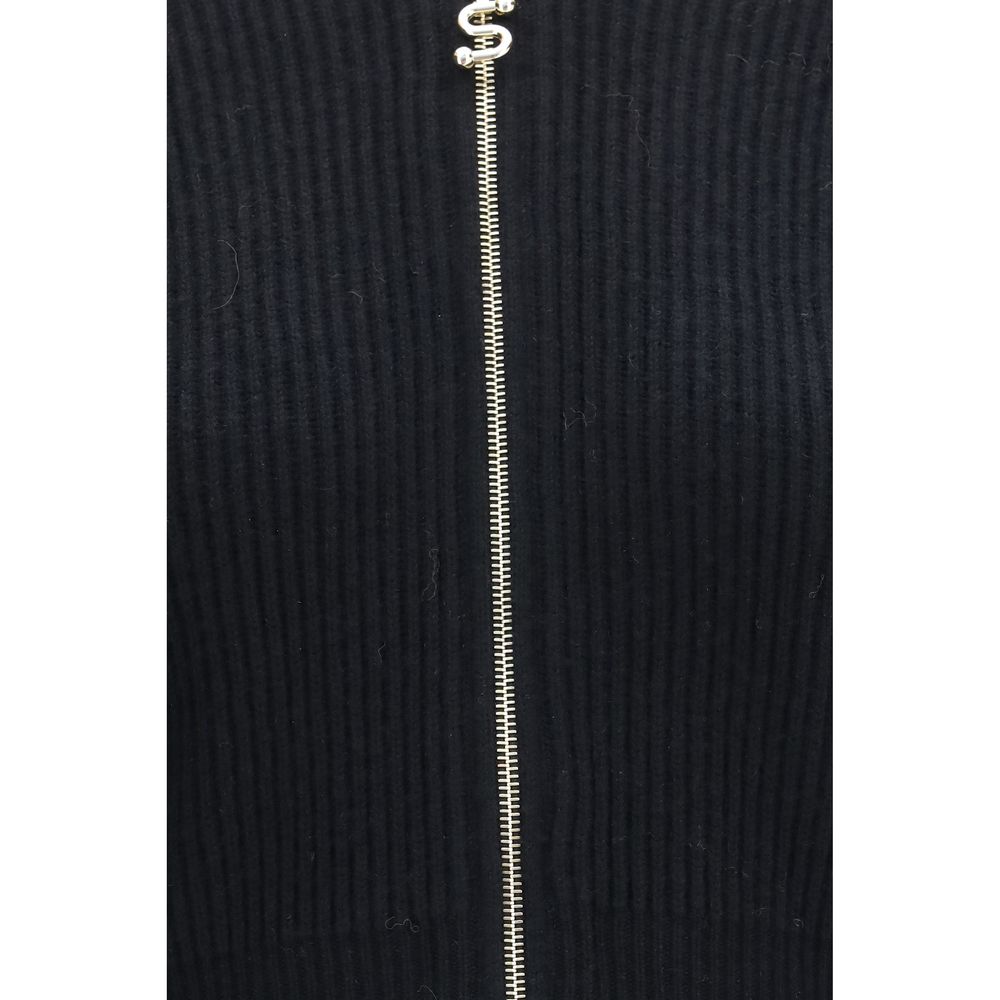 Max Mara Strickjacke aus schwarzer Wolle Oves Aries