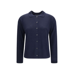 'S Max Mara Blauer Wollcardigan Oves Aries