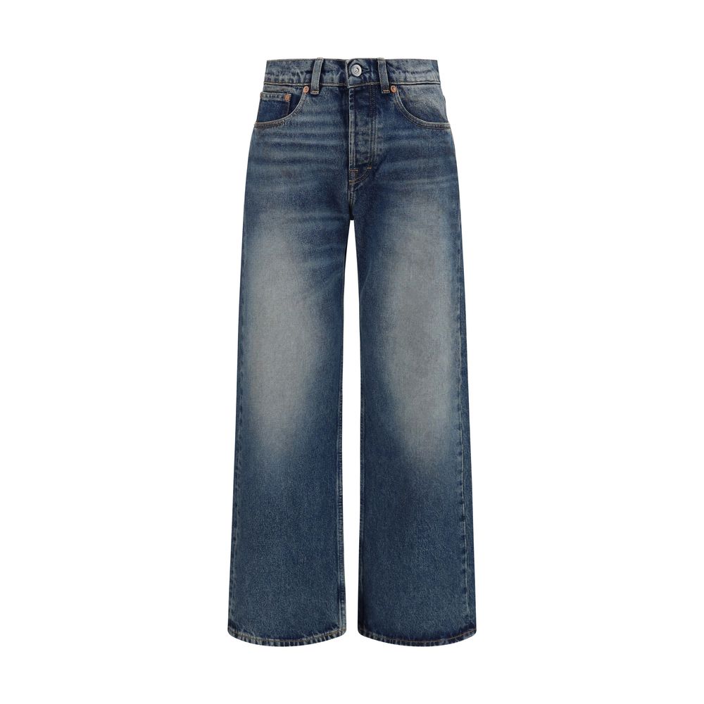 Our Legacy Blaue Baumwolljeans im Relaxed Fit