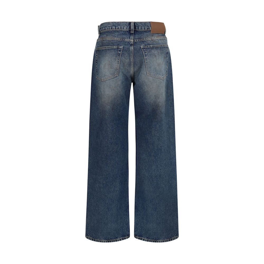 Our Legacy Blaue Baumwolljeans im Relaxed Fit