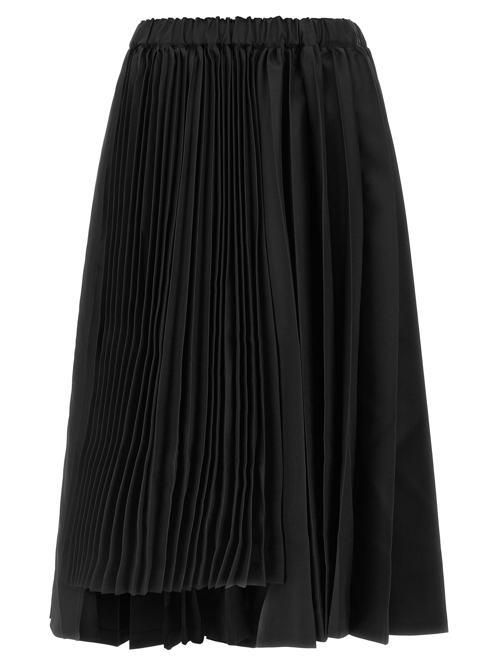 Comme Des Garçons Schwarzer Polyester-Maxirock