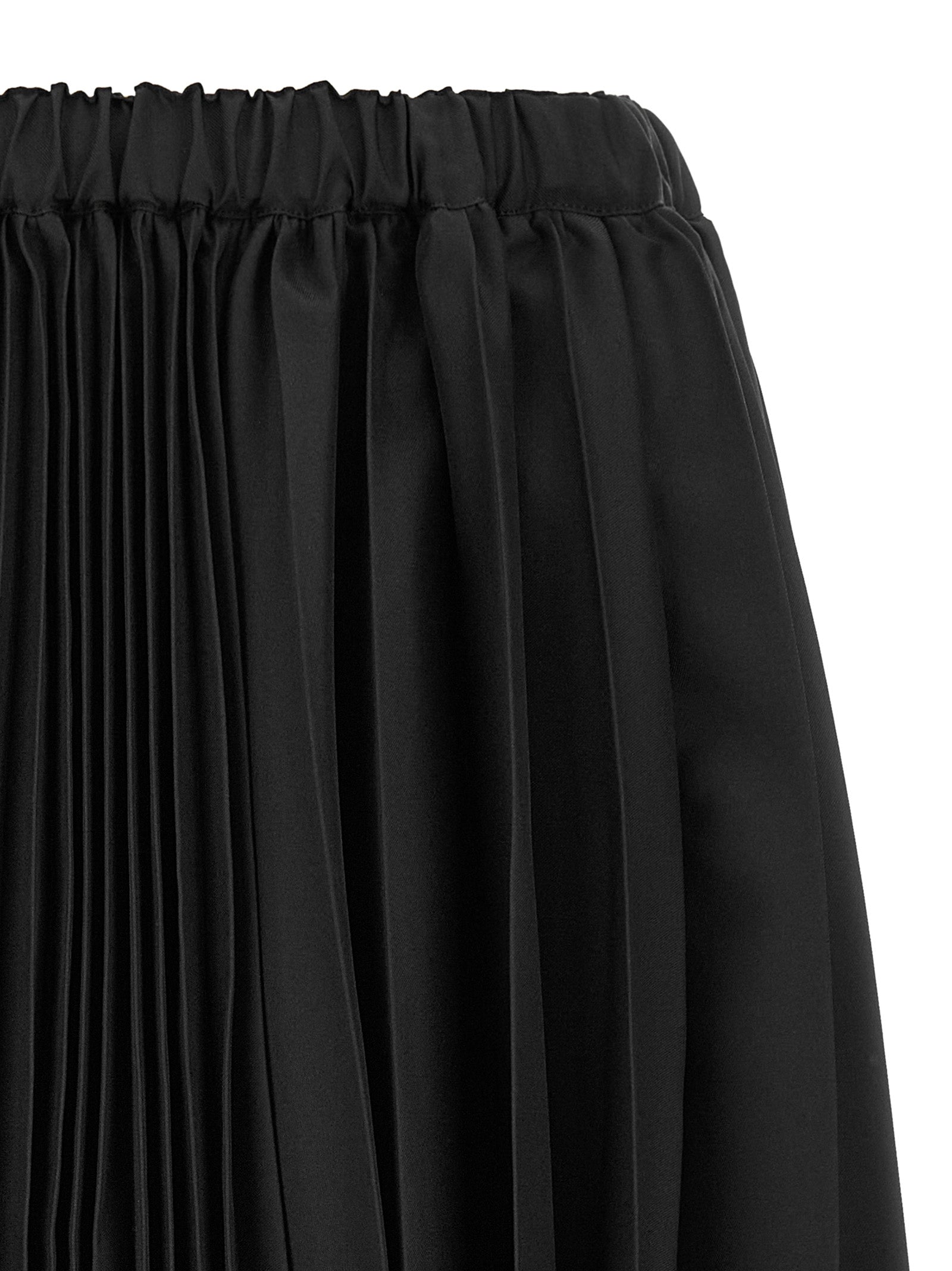 Comme Des Garçons Schwarzer Polyester-Maxirock