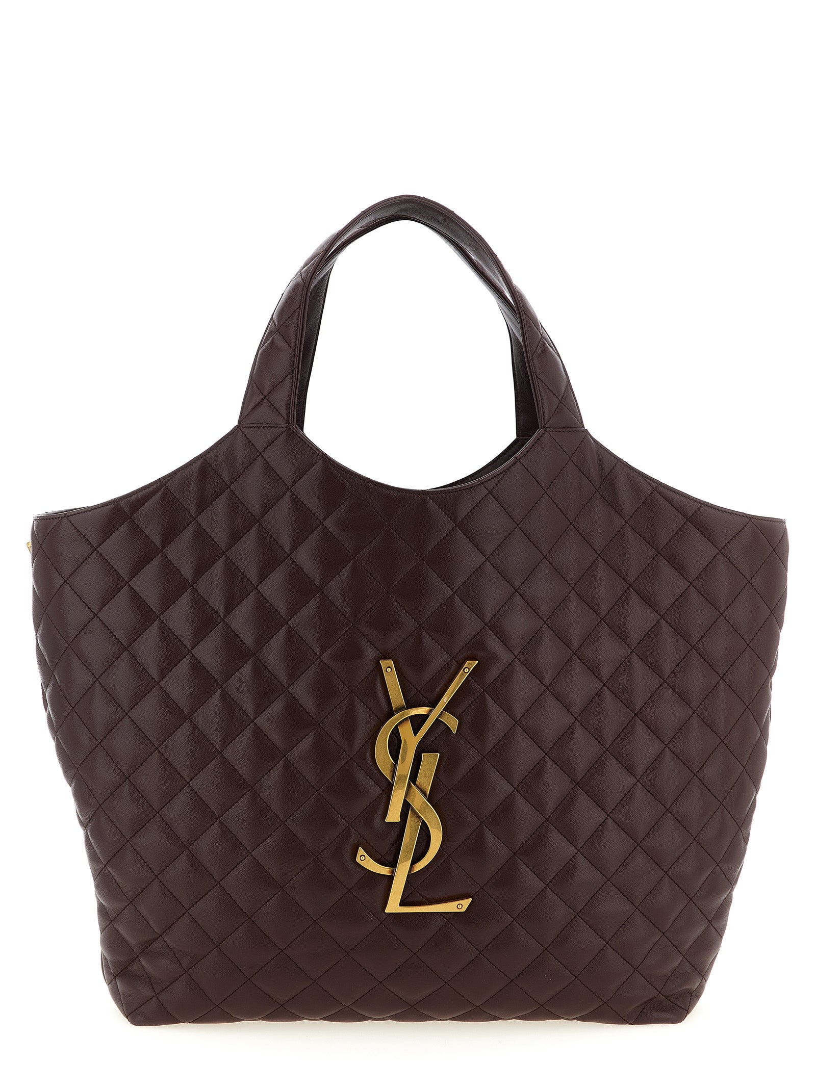 Saint Laurent Bordeaux Lammleder-Tasche
