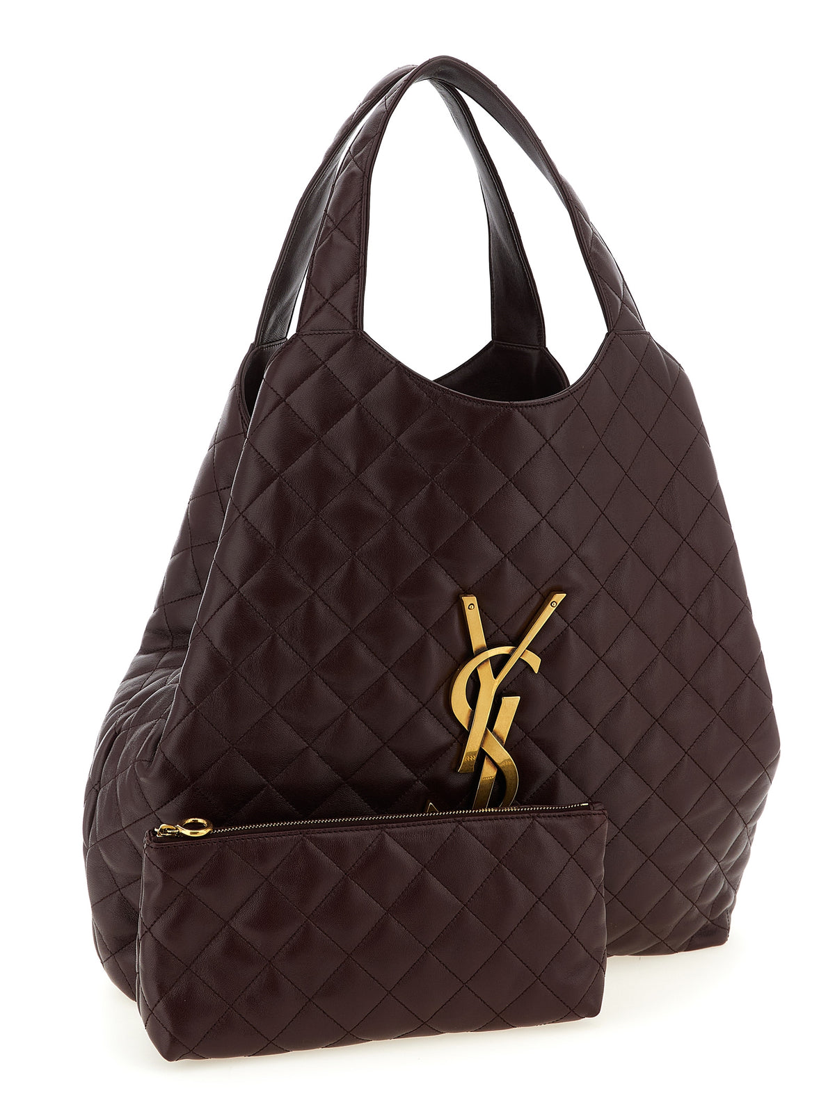 Saint Laurent Bordeaux Lammleder-Tasche