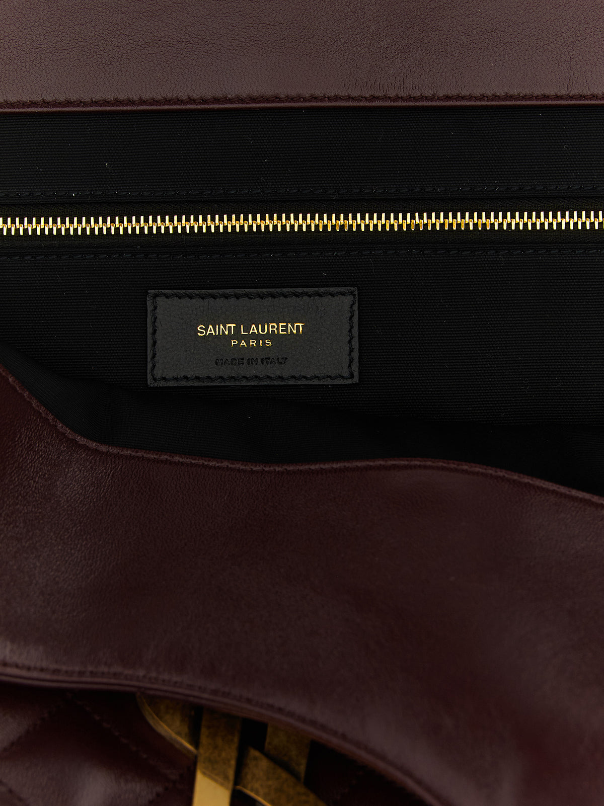 Saint Laurent Bordeaux Lammleder-Tasche