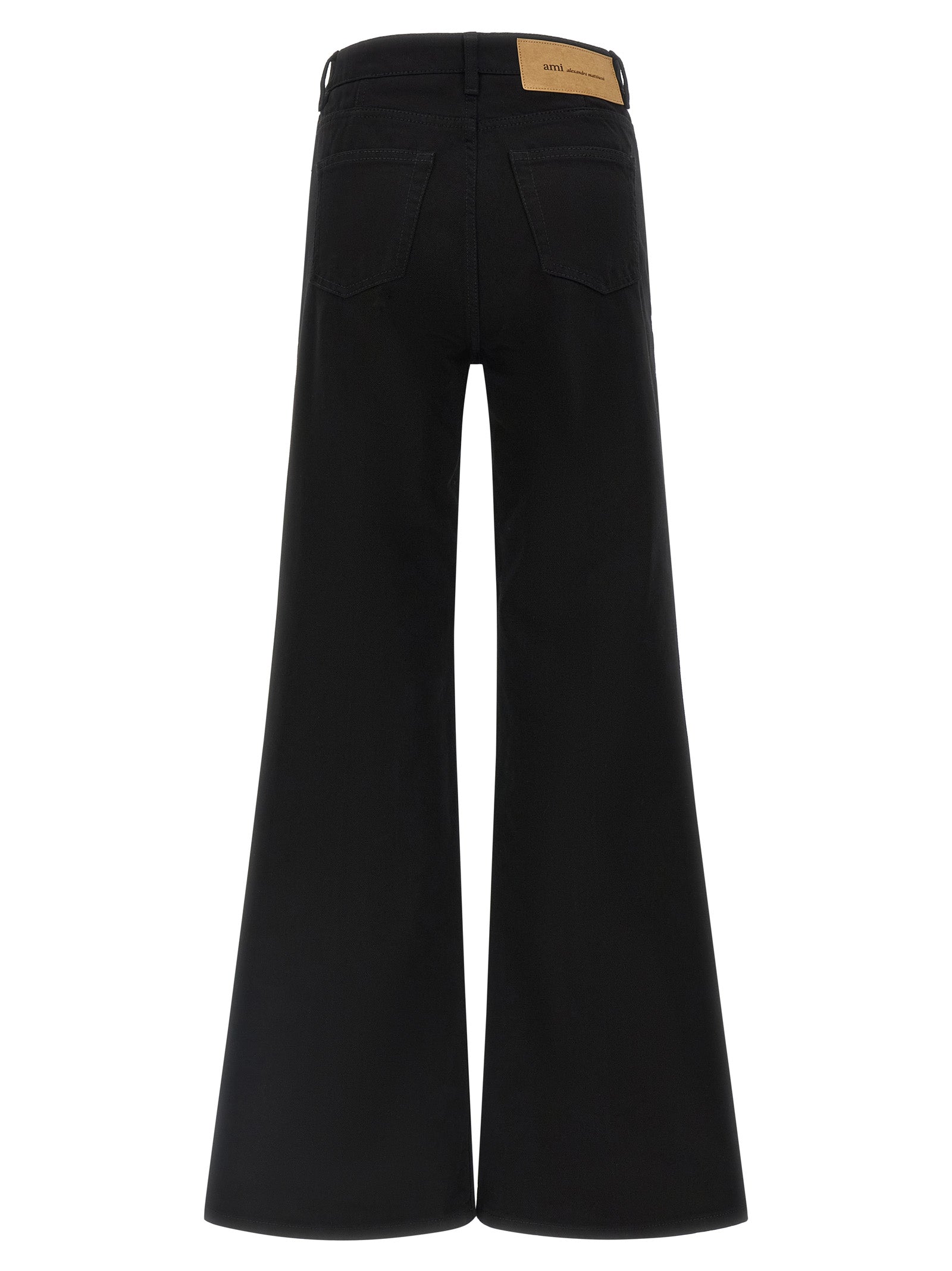 Ami Paris Schwarze Baumwoll-Schlagjeans