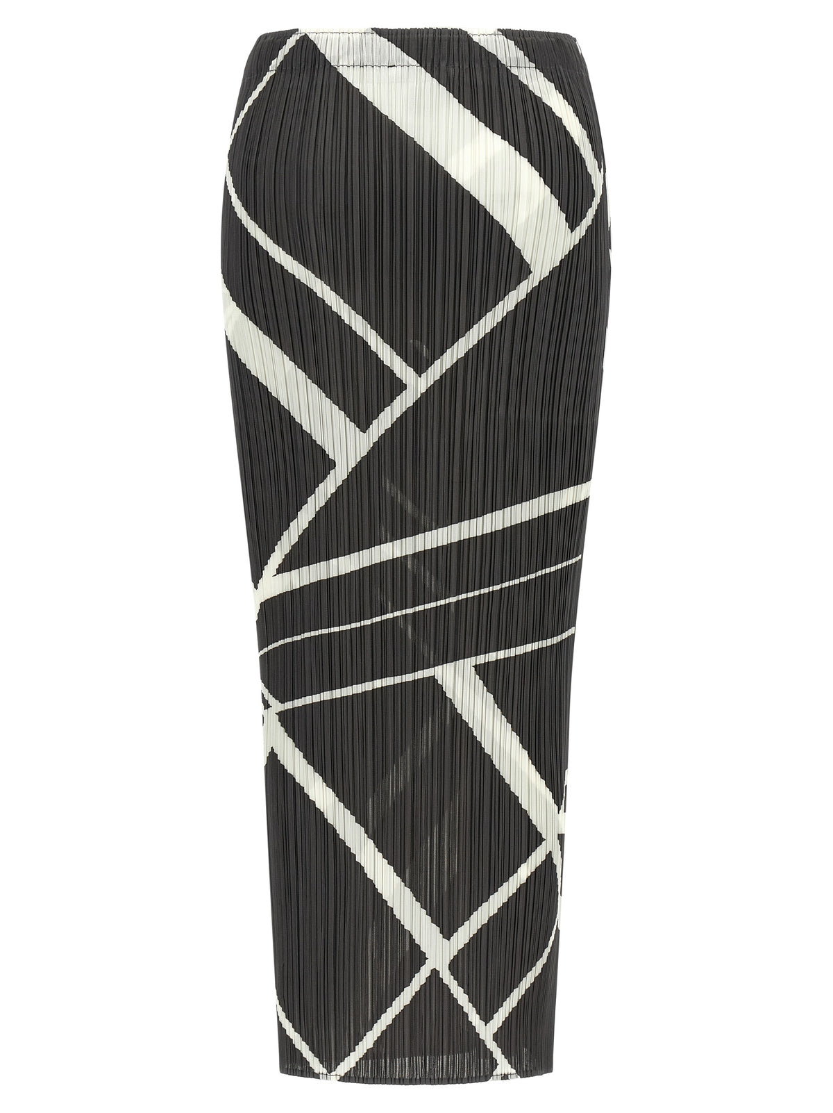PLEATS PLEASE ISSEY MIYAKE Grauer Minirock aus Polyester