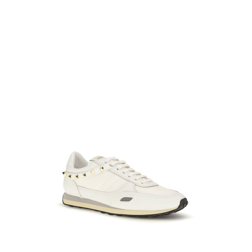 Valentino Garavani Weiße Kalbsleder Bos Taurus Athletic Sneaker