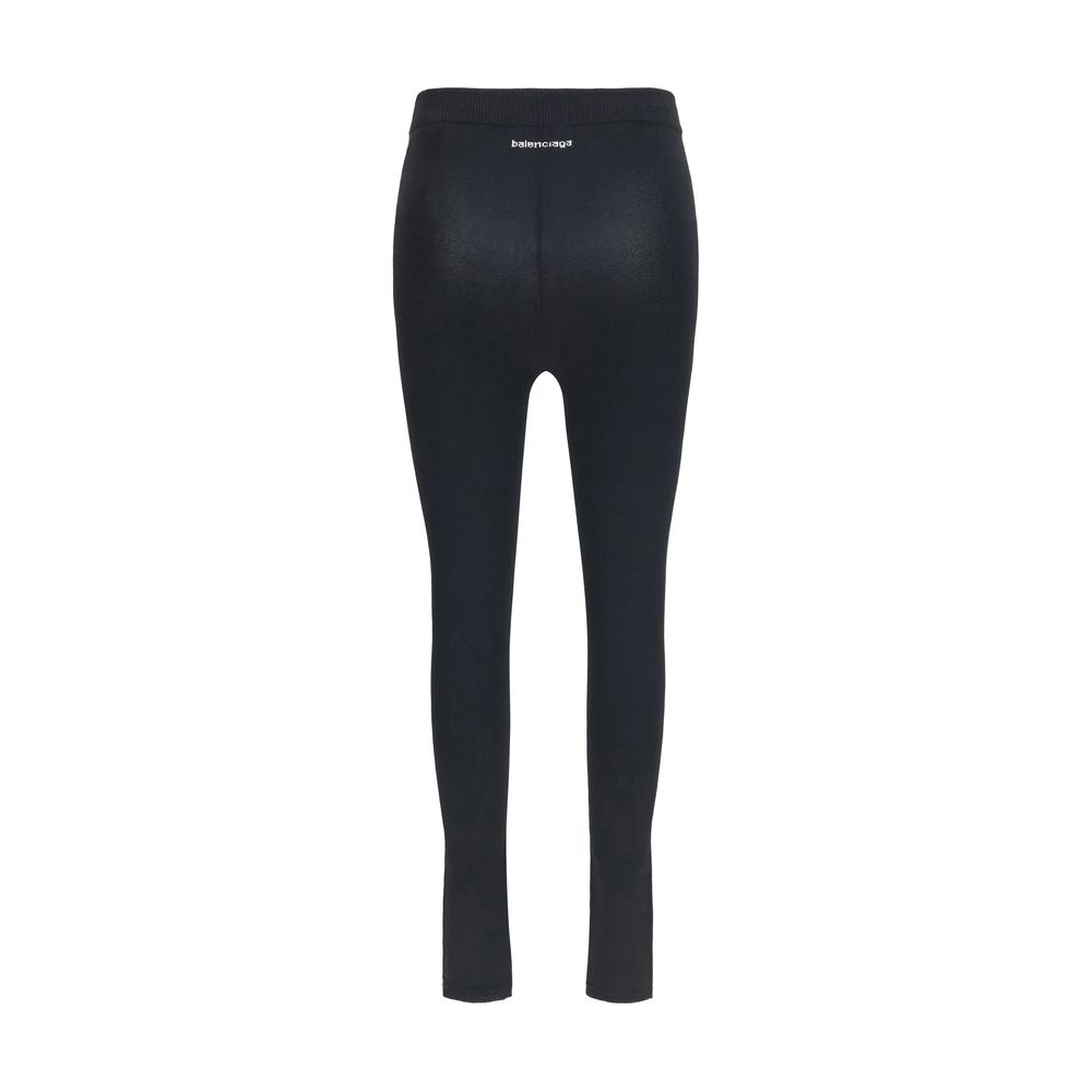 Balenciaga Schwarze Leggings aus Viskose