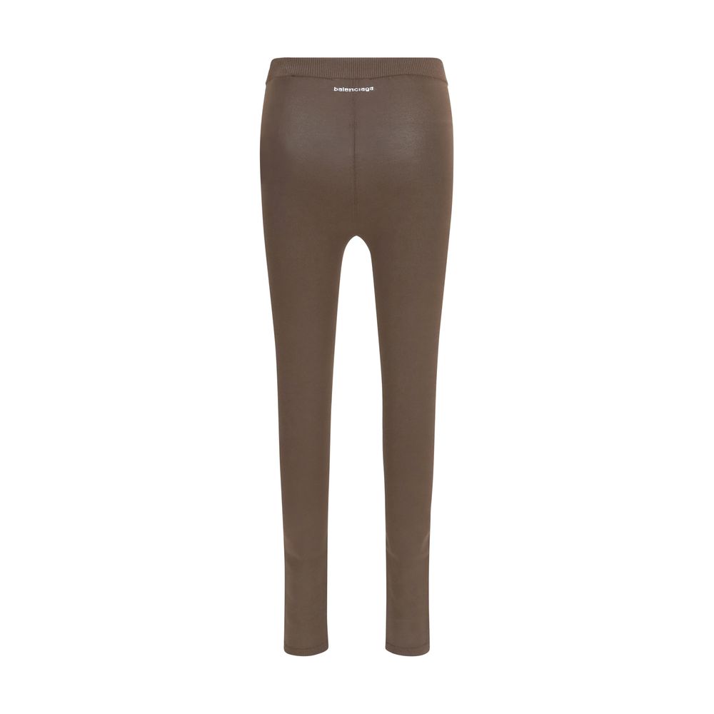 Balenciaga Braune Viskose-Leggings