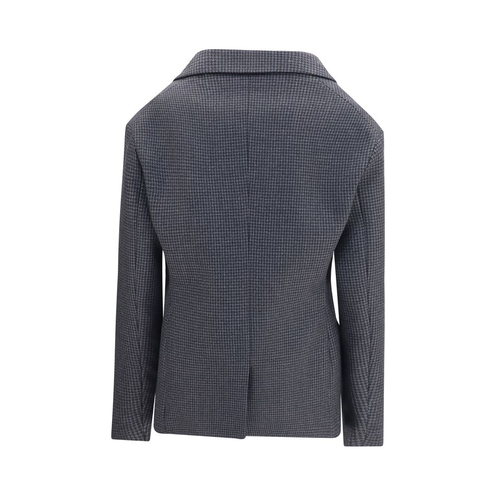 Balenciaga Grauer Woll-Oves Aries Blazer