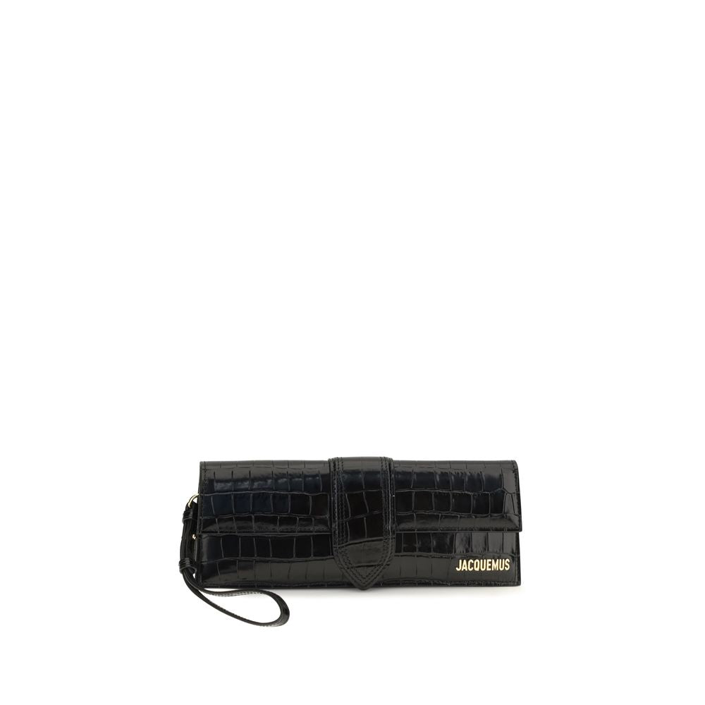 Jacquemus Schwarze Bos Taurus Kalbsleder Clutch