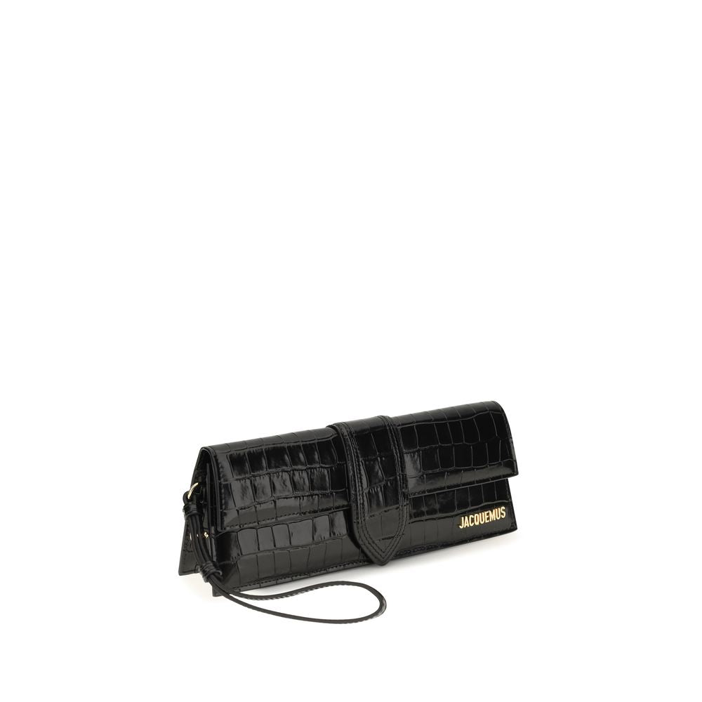 Jacquemus Schwarze Bos Taurus Kalbsleder Clutch