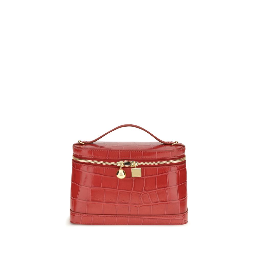 Jacquemus Schultertasche aus rotem Kalbsleder Bos Taurus