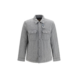 Woolrich Graue Lammfelljacke Aries aus Wolle, durchgehend