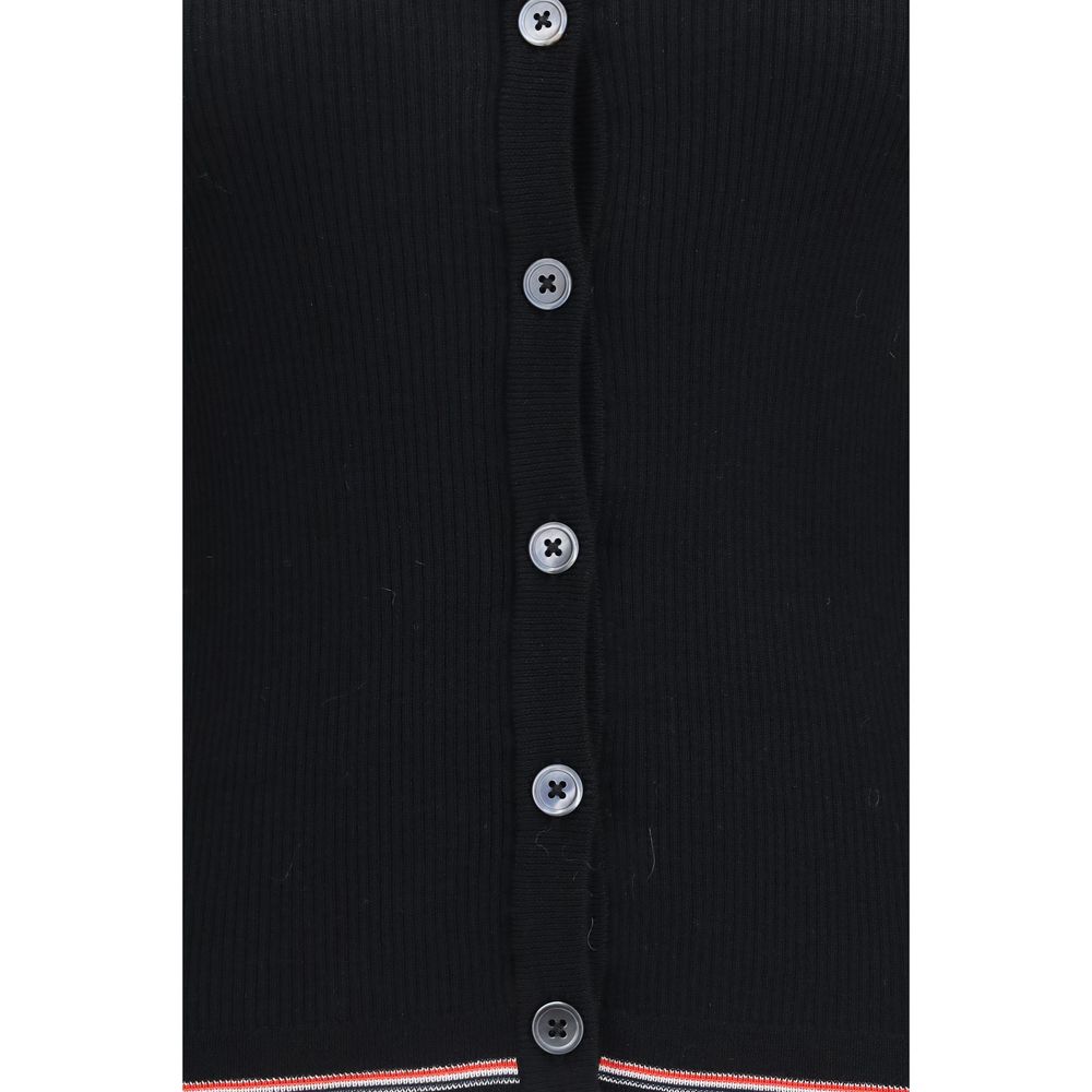 Thom Browne Strickjacke aus schwarzer Wolle Oves Aries