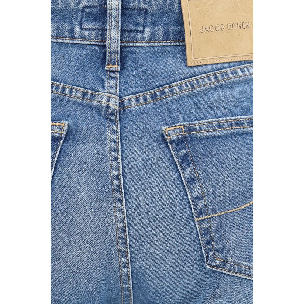 Jacob Cohen Blaue Baumwolljeans im Relaxed Fit