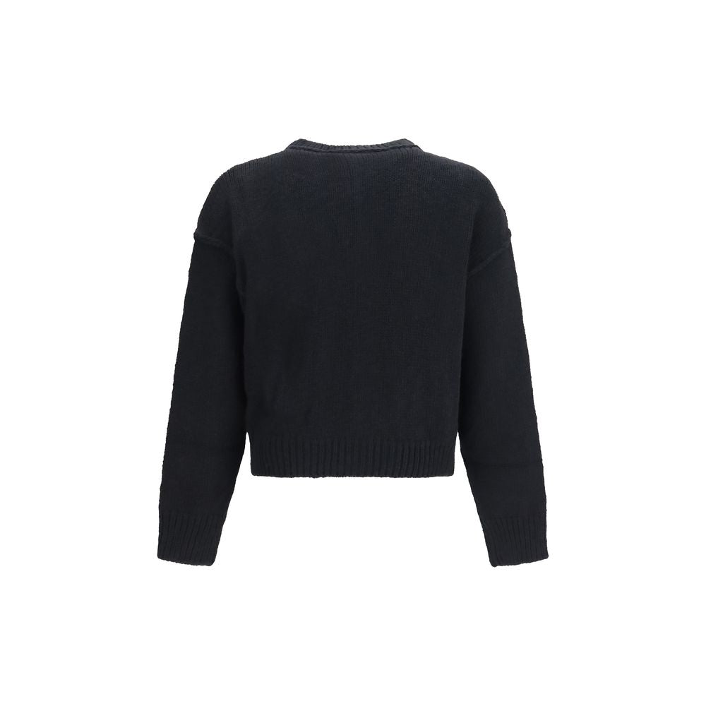 Our Legacy Strickjacke aus schwarzer Wolle Oves Aries
