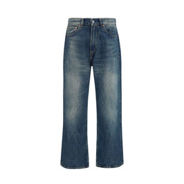 Our Legacy Blaue Baumwolljeans im Relaxed Fit