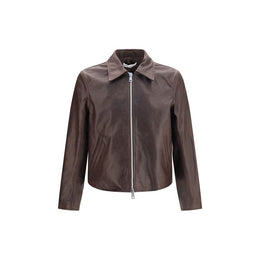 Our Legacy Braune Kalbslederjacke Bos Taurus