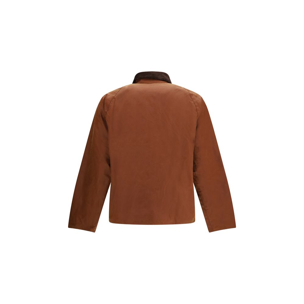 Barbour Braune Baumwolljacke in voller Länge